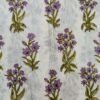 Kota Doria fabric with multicolor intricate floral block print