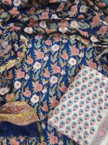 Chanderi Silk Dupta Suit Set 9