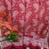 Glossy satin fabric in champagne gold shade