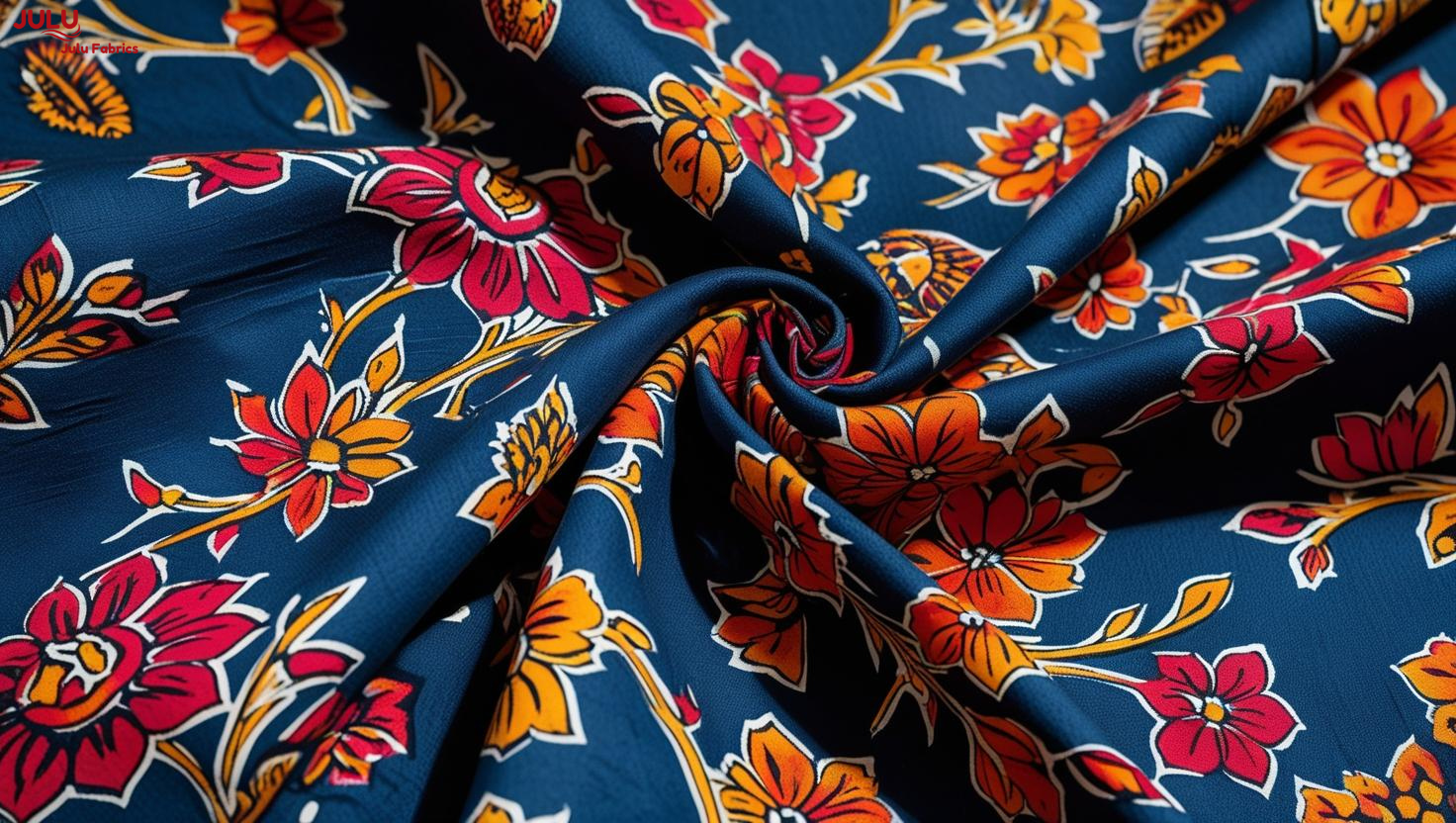 blue print pattern with traditional hand block details