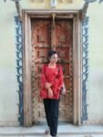 Red short kurti