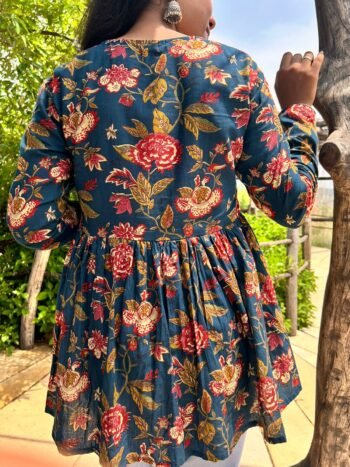 Mehak – Handblock Printed soft Kurti