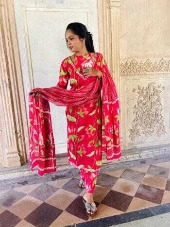 Stitched Cotton Suit