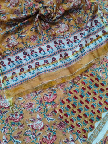 Chanderi silk dupta suit